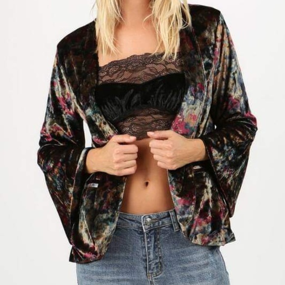 POL Jackets & Blazers - Vintage Velvets Floral Blazer Last One